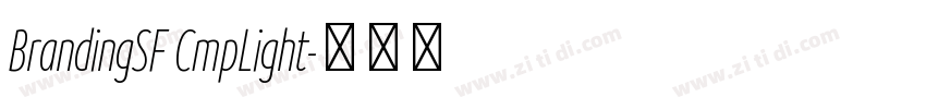 BrandingSF CmpLight字体转换